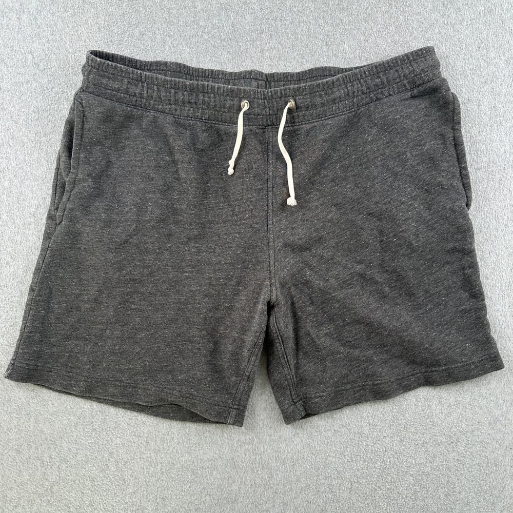 H&M Shorts Mens XL Gray Basic Sweat Shorts Drawstring Casual Cotton